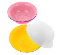 Mikikit Set 6 Pezzi Bacinelle Rotonde in Plastica per Pulizia Viso, Lavabi Multiuso Colorati per Casa e Salone Spa, Vasche per Lavaggio Panni e Verdure, Resistente e Sicuro Colore Casuale