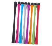 Mikikit Set 8 Pezzi Penne Stilo Capacitive per Schermo Touch, Compatibili Smartphone e Tablet, Materiali Silicone e Metallo, Riduce i Falsi Tocchi e Migliora L'efficienza Colore Casuale