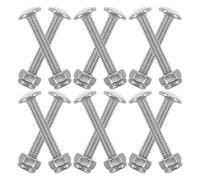 Mikikit Set da 12 Viti e Dadi M4x25mm per Calcio Balilla Elementi di Fissaggio in Metallo per Giocatori Kit di Manutenzione e Ricambi per Tavoli da Calcio Balilla Uso Professionale