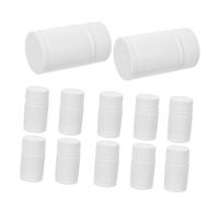 Mikikit Set da 24 Bottiglie di Medicina in Hdpe da 20ml, Contenitori Solidi di Colore Chiaro per Pillole Tappo, Resistente e Pratico per Viaggi e Cosmetici