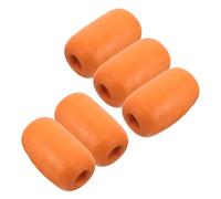 Mikikit Set da 5 Galleggianti da Pesca in Schiuma Arancione 7X12 CM Resistenti AI Raggi UV Alta Galleggiabilità per Acquacoltura e Reti da Pesca Marine visibilità Luminosa per Uso