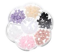 Mikikit Set Decorazioni per Unghie Fiocco e Elementi Piatte, Ciondoli per Nail Art 3d Leggeri e Resistenti, Accessori Manicure Fai da Te per Unghie Naturali e Artificiali, per