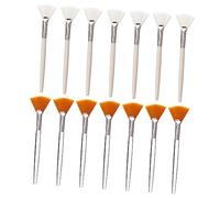 Mikikit Set Di 14 Pennelli Per Cosmetici e Trucco in Setole Di Cinghiale, Kit Pennelli Per Maschere Viso Leggero e Resistente, Adatto Per Make up e Cura Della Pelle, Pratico e Portatile