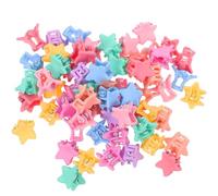 Mikikit Set di 3 Mollette per Chioma Colore Casuale in Acrilico per Bambine Design Carino, Clip Mini Adatte per Decorare Chioma in Occasioni come Matrimoni