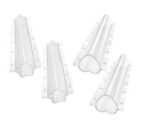 Mikikit Set di 4 Stampi per Formazione Vegetale a Forma di Cuore e Stella, Modellatore di Verdure Trasparente per Coltivazione in Orto e Giardino