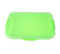Mikikit Set Di Di Sabbia Spaziale Vassoio Di Sabbia Scatole Di Sabbia Sandbox Portatile Contenitore Sensoriale Portatile Vassoio Artigianale Per Plastica Verde Chiaro
