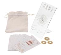 Mikikit Set di Plastica e Carta i 64 Esagrammi Design Unico per e Collezione per Apprendimento e Meditazione