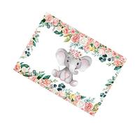 Mikikit Sfondo Decorativo Elefante dei Cartoni Animati per Ragazza Accessorio per Shower Realizzato Materiali di Buona Qualità Sicuro e Durevole