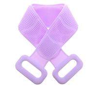 Mikikit Spazzola Bagno Silicone Esfoliante Doppio Elastica per Schiena e Spalle Pulizia Pori e Rimozione Cellule Morte Resistente e Confortevole Appesa