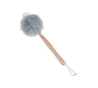 Mikikit Spazzola da Bagno Manico in Legno e Nylon, Set 3 Pezzi, Design Ergonomico Sicuro per Esfoliazione e Pulizia Profonda del Corpo Durante la Doccia