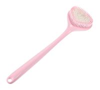 Mikikit Spazzola per Doccia per Schiena Manico lungo Scrubber Portatile per Esfoliare la Applicatore di Lozione per Bagno Lascia la Liscia e Luminosa