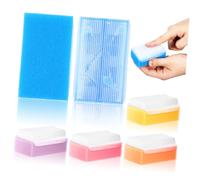 Mikikit Spazzola Sensoriale in Spugna per Massaggio e Rimozione Croste da Culla, 5 Pezzi in Pp, per Attività Tattili Precoci e Routine Bagnetto Colore Casuale