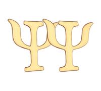 Mikikit Spille Lettera Psicologia Spille Decorazione Vintage Retro 2 Pezzi in Lega Oro per Accessori Abbigliamento e Borse in Vari Contesti
