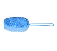 Mikikit Spugna da Bagno in Silicone e Spugna Blu Ricca Schiuma per Doccia, Spazzola Esfoliante Corpo per Bagno Rilassante, Adatta a Tutta la Famiglia