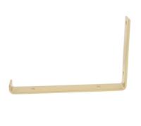Mikikit Staffe da Parete in Ferro Rinforzato Dorato, Supporto Invisibile per Mensole, Design a Triangolo per Cucina e Scaffali Resistenti