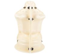 Mikikit Stampo Struttura Semplice e Facile da Usare a Forma di Palla in Plastica Beige per Colonna Romana per Decorazioni Fai da Te in Ville e Terrazze