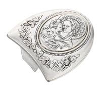 Mikikit Statua della Madonna in Lega Piccola Statuetta Cattolica da Tavolo Decorativa Scultura Devozionale Mariana Resistente per Casa e Altare Ornamento Religioso Portatile per