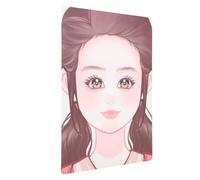 Mikikit Stencil per Esercizi Trucco Viso Tavola Pratica per Pittura Facciale Portatile Riutilizzabile in Pet 1 Foglio Incluso per Artisti del Make Up