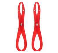 Mikikit Strumento per Misurare Argilla in Plastica 2 Pezzi Rosso Calibro per Scultura di Terracotta da Modellare e Argilla Modellabile