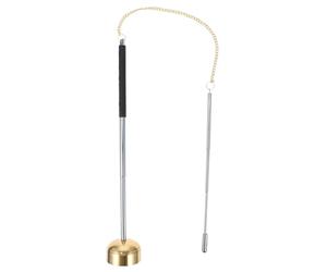 Mikikit Strumento Rituale Buddista Campana della Meditazione in Ottone e Acciaio Inossidabile Suono Chiaro e Nitido, Facile da Riporre per Cucina e Stanza
