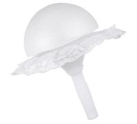 Mikikit Supporto a Forma di Semisfera per Bouquet Sposa in Schiuma Bianco Decorazione Delicata e Romantica e Artigianato Facile da Usare per Feste di Fidanzamento
