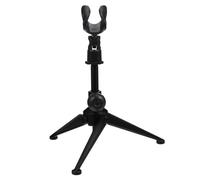 Mikikit Supporto Microfono Regolabile in Metallo Nero Treppiede Stabile per Conferenze Discorsi e Meeting Resistente e Pratico per Professionale e Domestico