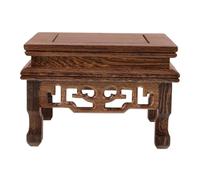 Mikikit Supporto per Piante da Interno in Legno Naturale di Legno di Chiaroscuro, Piedistallo Rettangolare per Fioriere, Portavaso Alto Leggero e Decorativo per Casa e Giardino