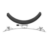 Mikikit Supporto per Tamburo Snare in Acciaio Inossidabile Argento Compatibile Vari Modelli Design Portatile Elegante per Batteria da Marcia Uso Domestico