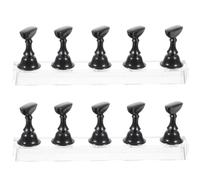 Mikikit Supporto per Unghie in Acrilico Magneti e Display Punte Unghie 2 Set per Esercitazioni di Nail Art per Artisti e Addestramento Professionale