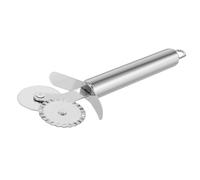 Mikikit Tagliapizza Doppia in Acciaio Resistente Rotella Liscia per Pizza e Dolci Utensile Professionale per Pizzerie e Cucina Domestica Facile da e Conservare