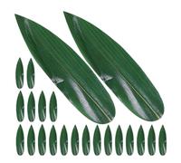 Mikikit Tappetini Foglie di Bamboo 100 Pezzi per Sushi Funzione Divisore Alimentare per Sashimi e Uso Domestico e Professionale