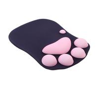 Mikikit Tappetino Mouse Pad Kawaii Rosa con Supporto Polso Ergonomico per Ufficio Accessorio Scrivania Anti-fatica per Digitazione Confortevole