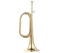 Mikikit Tromba Bugle Rame per Band Scolastica Strumento Musicale Vintage per Principianti Facile da Trasportare e Riporre Suono Autentico e per Collezionisti e Musicisti
