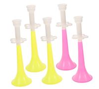 Mikikit Trombe Di Plastica Bright Game Horn - 5 Pezzi Da Calcio Facili Da Usare Ideali Per Stadi E Feste