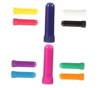 Mikikit Tubi per Inalatori Nasali Vuoti 10 Pezzi Set, Bastoncini per Aromaterapia Portatili, Design Compatto Sicuro per Uso Quotidiano, per Sollievo e Benessere Colore Casuale
