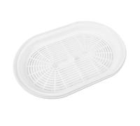 Mikikit Vaporiera per Microonde Ovalizzata con Coperchio Contenitore per Cottura a Vapore di Verdure e Pesce Accessorio Cucina per Riscaldare e Mantenere Nutrienti per Dieta Equilibrata e