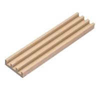 Mikikit Vassoio di Legno per Domino Design Inclinato e Multi-slot, Base Antiscivolo per Organizzare Tessere, per Amici e Famiglia che Giocano a Domino Insieme