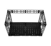 Mikikit Vetrina Espositiva Modulare per Action Figure e Bambole Base da Tavolo per Mini Statue e Palcoscenico Fotografico Custodia da Collezione per Esposizione e Stoccaggio