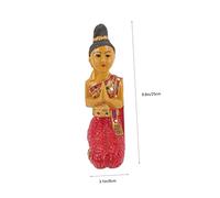 Mikikit Welcome Buddha in Thailandese Decorazione da e Ufficio Scultura in Statuetta Zen per Calmi e Accoglienti Altezza