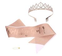 Mikinona 1 Set Compleanno Fascia e Cerchietto per Feste Accessori Eleganti per Celebrare Compleanno con Stile e Creatività Decorazioni Adatte Celebrazione e Fotografici