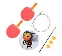 Mikinona 1 set Kit Allenamento per Tennis Tavolo Dispositivo per Allenamento Casa con Racchette Palline e Base Inossidabile per Sviluppare Abilità e Coordinazione Adatto per Uso Ed