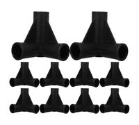 Mikinona 10 connettori per tubi in plastica per box, raccordi a T per recinzione di sicurezza da 19,2 mm, facile da montare, pezzi di ricambio per box per bambini