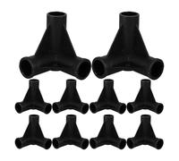 Mikinona 10 connettori per tubi in plastica per box, raccordi a T per recinzione di sicurezza da 19 mm, facile da montare, pezzi di ricambio per box per bambini