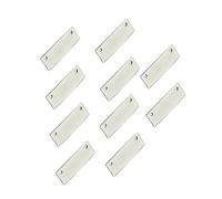 Mikinona 10 Impostati Lama Di Guida in Metallo Lame Humbucker Lama Del Binario Di Raccolta Accessori Per Il Ritiro Lama Della Rotaia Lama Per Chitarra Silver
