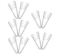 Mikinona 10 Pettini Volumizzanti da Donna a Denti Larghi Grigi Set da 10 Pezzi per Styling Chioma Folti Pettine Modellante per Texture Soffice e Massaggio Cuoio Capelluto per Uso