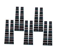 Mikinona 10 pezzi Adesivi Guida Dita Violino Nero per Principianti Etichette Intonazione Facili da Applicare su Tastiera Accessori Violino Senza Residui per Pratica Veloce