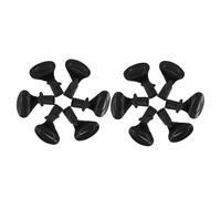 Mikinona 10 Pezzi Clip Microfono in Plastica con Molla Regolabile Supporto Antivibrazioni per Microfoni Pinza Sicura per Radio Studio Streaming e Palco Nero