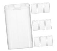Mikinona 10 Pezzi Porta Batterie Trasparenti Scomparti Organizer Plastica per Batterie Aa Aaa e Accessori Elettronici Custodia Compatta Protettiva e Viaggio