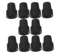 Mikinona 10 pezzi Puntali in Gomma Antiscivolo per Bastone da Passeggio Accessori per Bastoni Anziani e Stampelle Gommini Resistenti e Facili da Sostituire per Escursionismo e