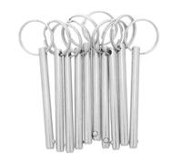 Mikinona 10 Pezzi Spilla di Bloccaggio con Anello per Rimorchio e Traino Perno Rapido in Acciaio Pesante per Barca Veicolo e Carrello Resistente Agli Agenti Atmosferici